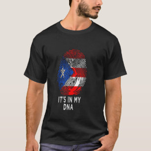 T-shirt C'est dans mon Dna Porto Rico Drapeau Ricain Homme