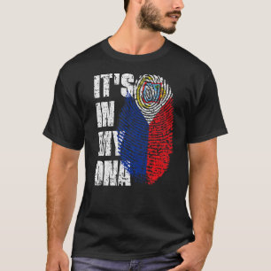 T-shirt C'est dans mon Dna Sint Maarten Drapeau St Maarten