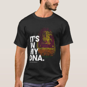 T-shirt C'Est Dans Mon Dna Sri Lanka Drapeau Les Racines S