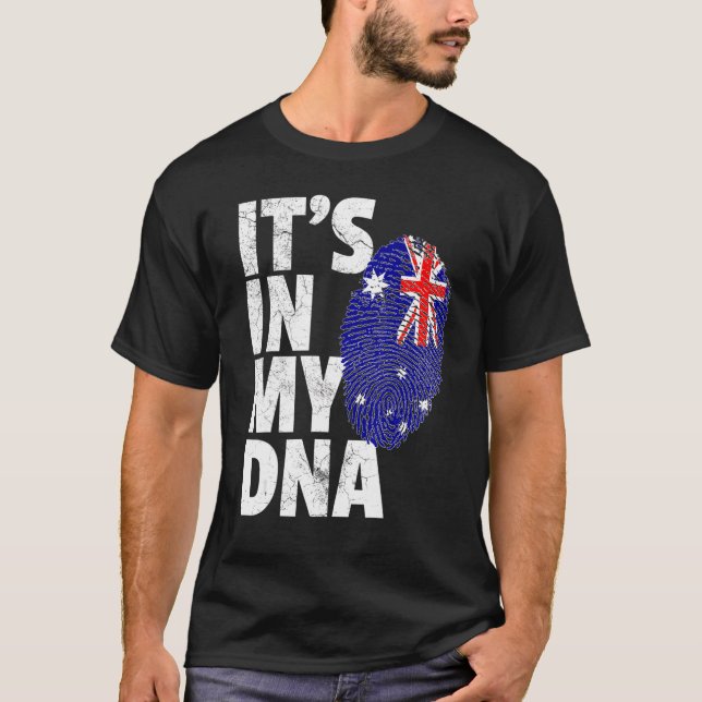 T-shirt C'est dans mon Drapeau australien Drapeau Adna Aus (Devant)