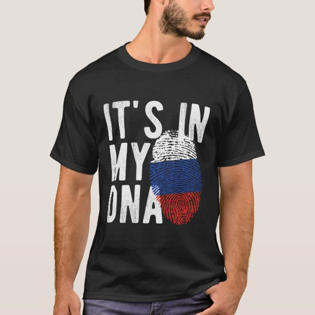 T-shirt C'Est Dans Mon Drapeau Drapeau Da Russie Drapeau E (Devant)