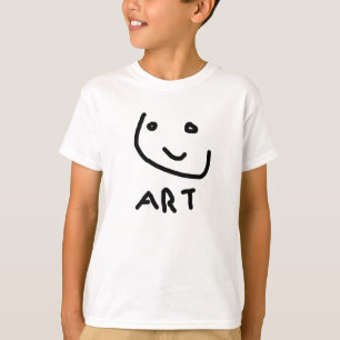 T-shirt C'est de l'art, un drôle de visage