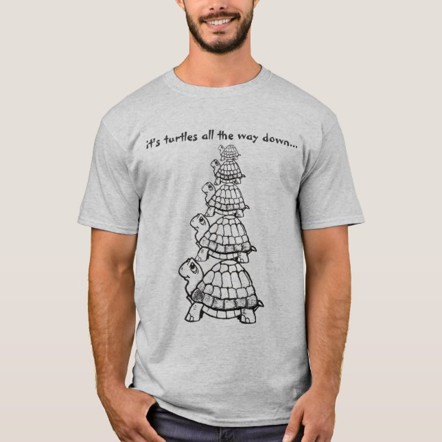 T-shirt c'est des tortues complètement en bas de… (Devant)