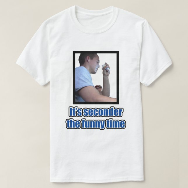 T-shirt C'est deuxième parrain le temps drôle (Design devant)