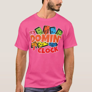 T-shirt C'Est Domin O Horloge Chemise Domino Joueur Domi