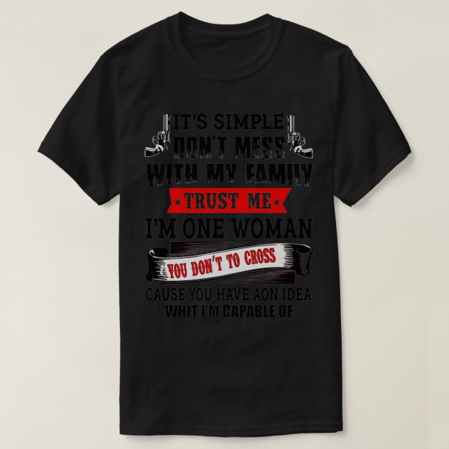 T-shirt C'est drôle, c'est simple, ne vous embêtez pas ave (Design devant)