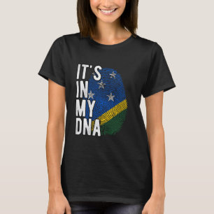 T-shirt C'est drôle dans mon ADN drapeau des Îles Salomon