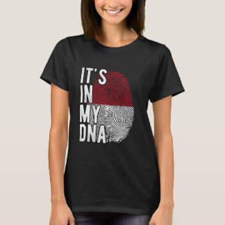 T-shirt C'est drôle dans mon ADN drapeau indonésien Emprei