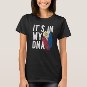 T-shirt C'est drôle dans mon ADN Philippines drapeau Empre