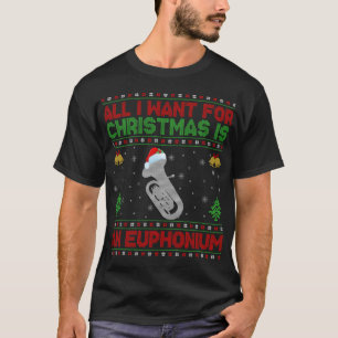 T-shirt C'Est Drôle, Vilain, Tout Ce Que Je Veux Pour Noël