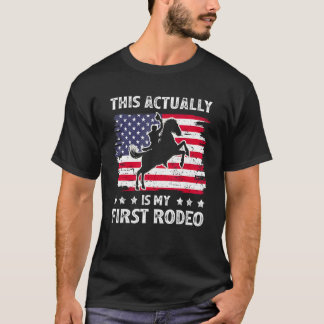 T-shirt C'Est En Fait Mon Premier Rodeo Retro Pays Occiden