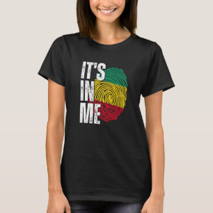 T-shirt C'est en moi Guinée Drapeau Drapeau Drapeau Drapea