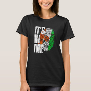 T-shirt C'est en moi le drapeau du Niger empreintes digita