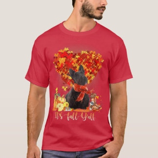 T-shirt C'est Fall Y'all Scottish Terrier Amoureux de les 