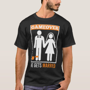 T-shirt C'est fini mari marié enterrement de vie de garço