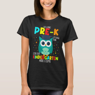T-shirt C'est fini, maternelle, c'était amusant, attention