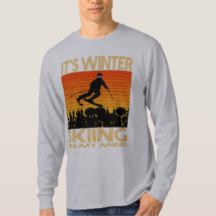 T-SHIRT C'EST HIVER - SKI À L'ESPRIT.