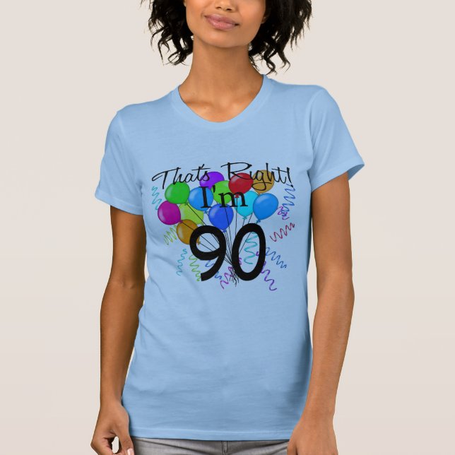 T-shirt C'est juste que j'ai 90 ans (Devant)