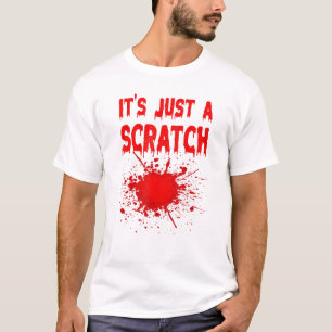 T-shirt C'Est Juste Un Scratch Zombie Bite Halloween Costu