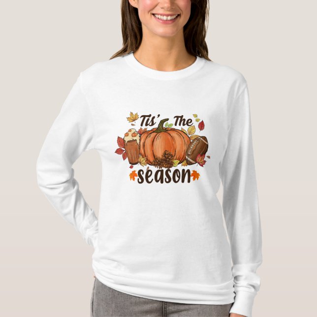T-shirt C'est la chemise de football saison-automne (Devant)