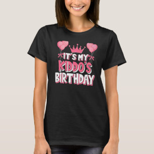 T-shirt C'est la fête d'anniversaire de My Kiddo