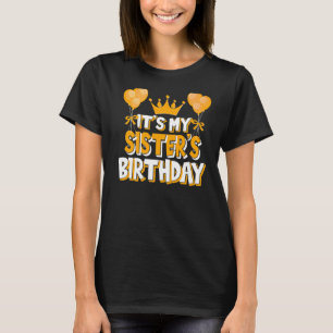T-shirt C'est la fête de l'anniversaire de ma soeur Match