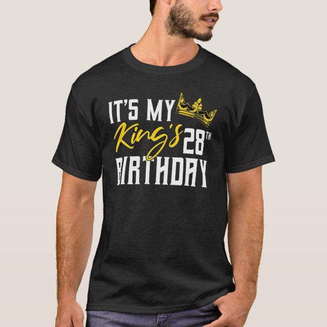 T-shirt C'est la fête de l'Anniversaire du 28e anniversair (Devant)