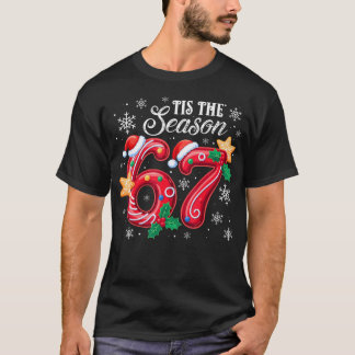 T-shirt C'est la saison 67 Six Seven Noël Brainrot Mem
