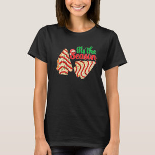 T-shirt C'Est La Saison Arbre De Noël Gâteaux Debbie Becky