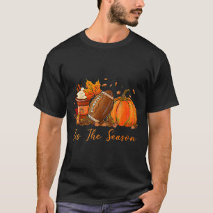 T-shirt C'est la saison automne football américain pumpkin