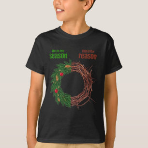T-shirt C'est La Saison C'est La Raison De Noël Chrétien C