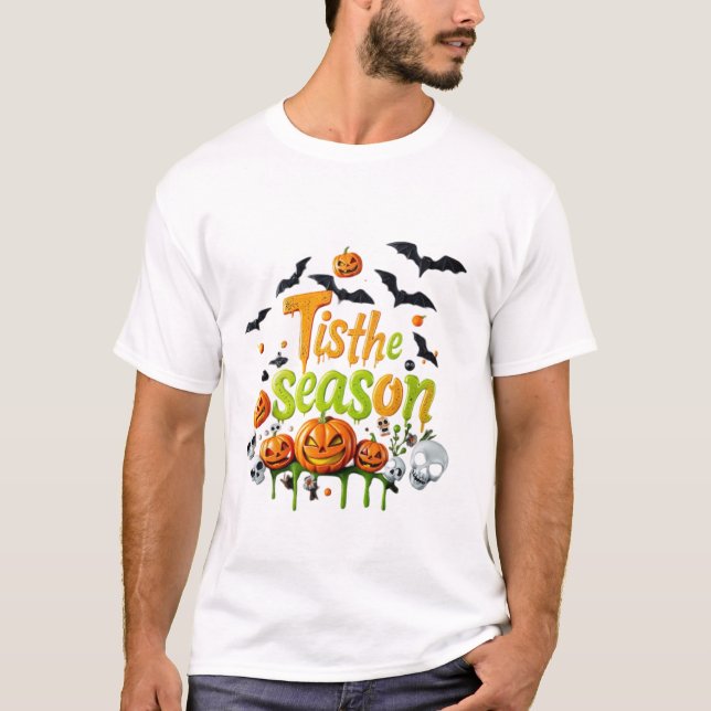T-shirt C'Est La Saison Chemise Halloween (Devant)