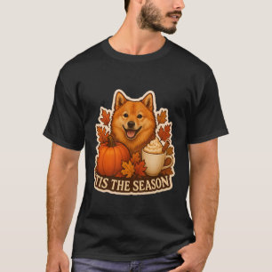 T-shirt C'est la saison Chien Spitz finlandais automne Pum