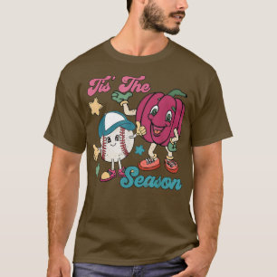 T-shirt C'Est La Saison Citrouille De Baseball Automne Hal