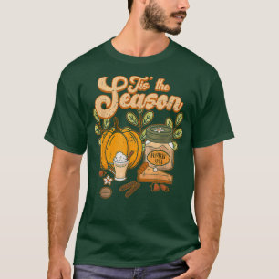 T-shirt C'Est La Saison Citrouille Épice Drôle Vibes Autom