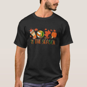 T-shirt C'Est La Saison Citrouille Leaf Latte Fall Volleyb