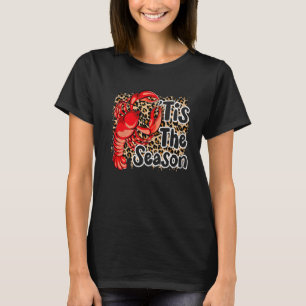T-shirt C'Est La Saison Crawfish Leopard Mardi Gras Carniv