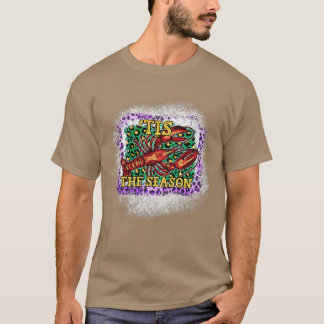 T-shirt C'Est La Saison Crawfish Purple Empreinte de léopa