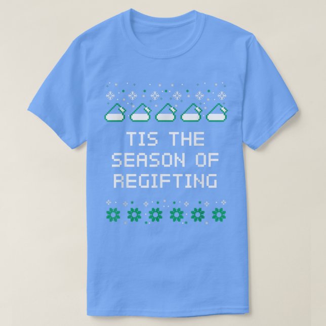 T-shirt C'est la saison de la régression des jeux de Noël  (Design devant)