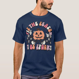 T-shirt C'Est La Saison D'Être Éffrayant Citrouille Super 