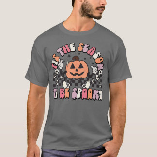T-shirt C'Est La Saison D'Être Éffrayant Citrouille Super