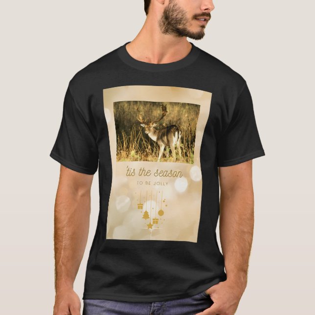 T-shirt C'Est La Saison D'Être Jolly Reindeer (Devant)