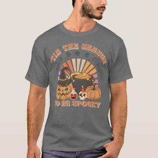 T-shirt C'est la saison d'être Spooky Moonphase Pumpkin Ha