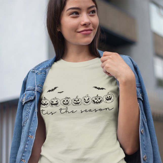 T-shirt C'Est La Saison Éffrayant Halloween chauve-Citroui (Créateur téléchargé)