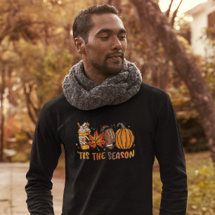 T-shirt C'est la saison Football Citrouille automne