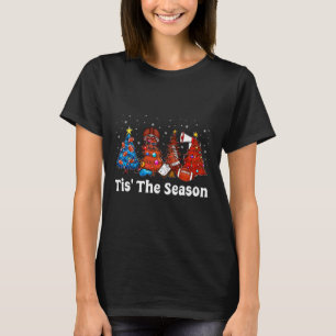 T-shirt C'Est La Saison Football Ornements De Noël Pour La