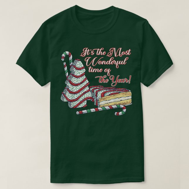 T-shirt C'est la saison Gâteaux d'arbre de Noël C'est le p (Design devant)