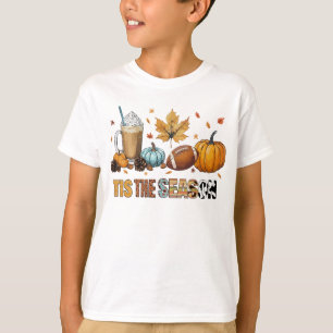 T-shirt C'est la saison Herbstzeit mit Football und Kaffee