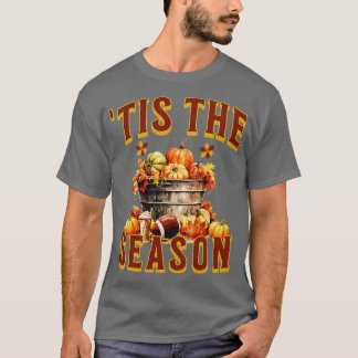 T-shirt C'Est La Saison Latte Citrouille Halloween Automne