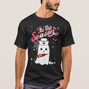 T-shirt C'est la saison Pumpkin Boo 60s 70s Hippie Hallowe
